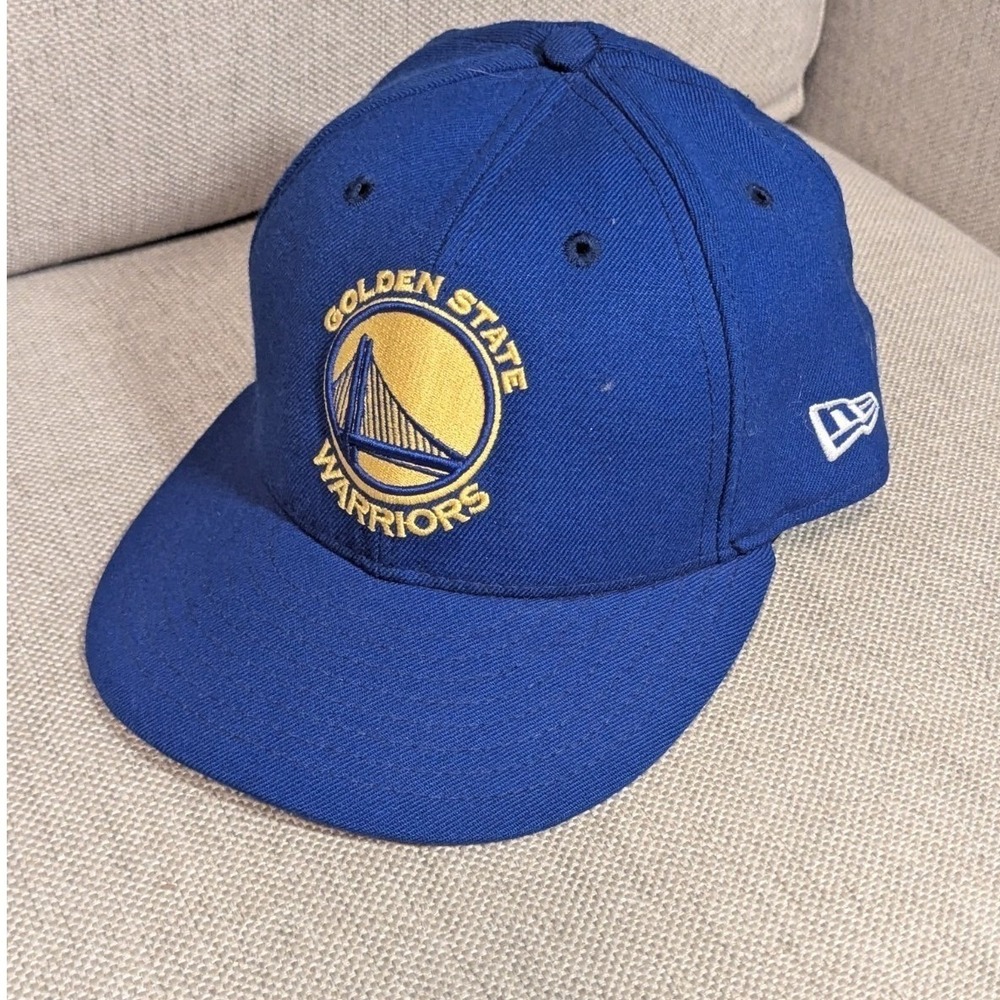 Golden State Warriors New Era 59Fifty Cap Hat Sz 7 1/2 - 100% Wool Made In USA